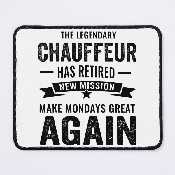 Item preview, Legendary chauffeur Retirement, perfect chauffeur retirement gift idea designed and sold by Dogs Geeky⭐⭐⭐⭐⭐.