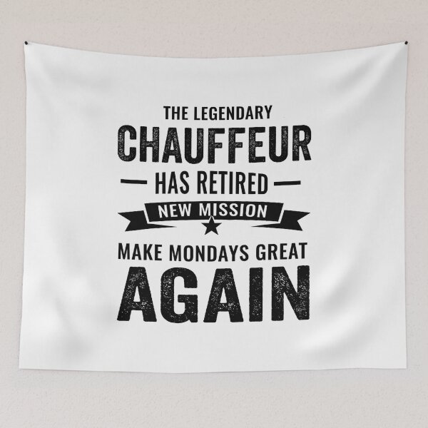 Item preview, Legendary chauffeur Retirement, perfect chauffeur retirement gift idea designed and sold by Dogs Geeky⭐⭐⭐⭐⭐.