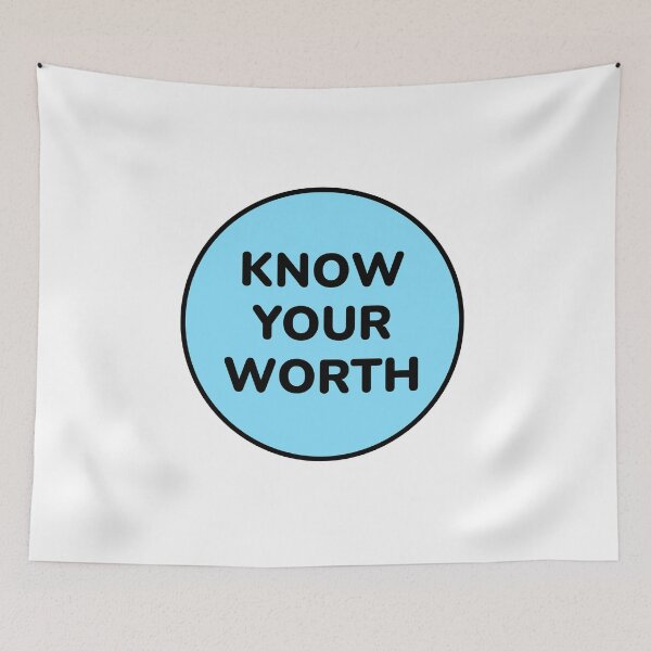 Item preview,  Self esteem positive affirmations - Know your worth designed and sold by Inspirationmotivation.