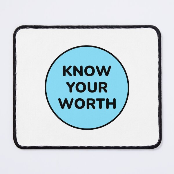 Item preview, Self esteem positive affirmations - Know your worth designed and sold by Inspirationmotivation.