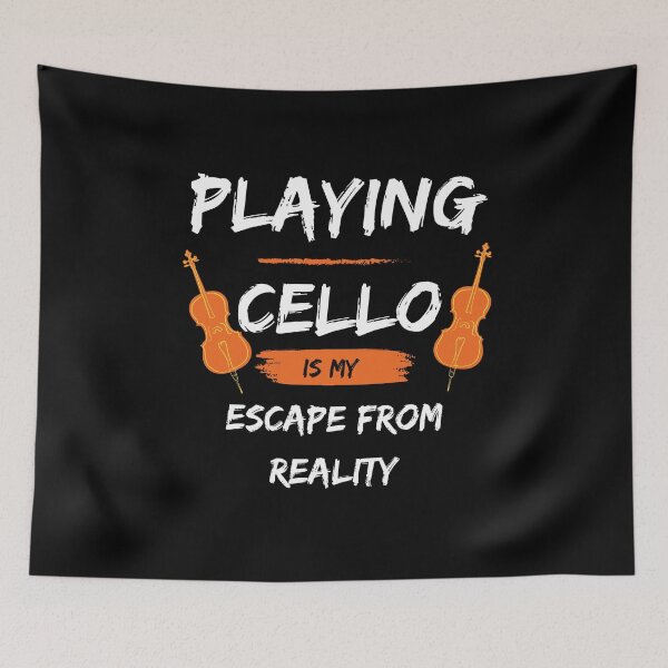 Item preview, Escape reality - playing cello designed and sold by piesdesignart.