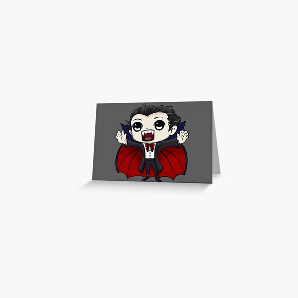 Vista previa del artículo con la obra «El vampiro Conde Drácula más lindo del mundo, kawaii», diseñado y vendido por thegoodwordsco.