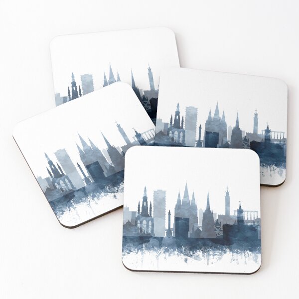Item preview, Edinburgh Skyline Navy Blue by Zouzounio Art designed and sold by zouzounioart.