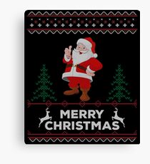 MERRY CHRISTMAS SANTA Canvas Print