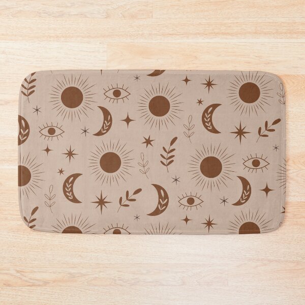 Item preview, Earthy Brown  Boho Sun and Moon pattern  designed and sold by Yasminepatterns .