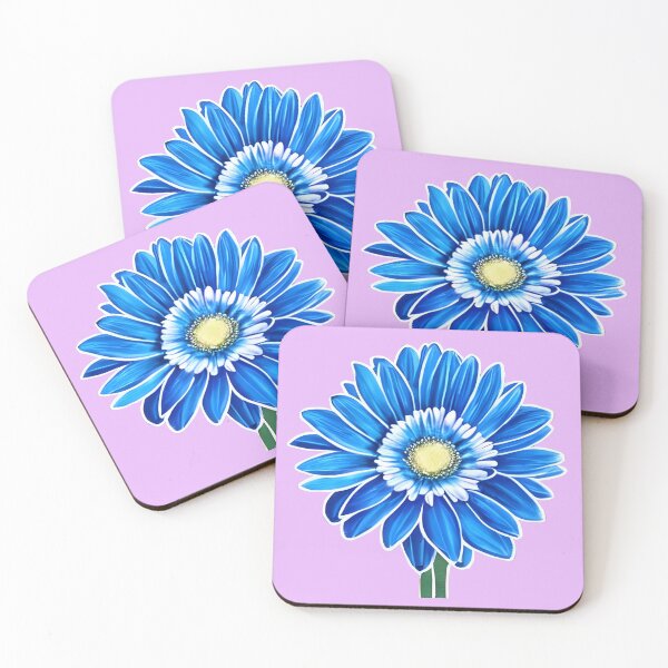 Item preview, Blue gerbera daisy designed and sold by gramizzia.