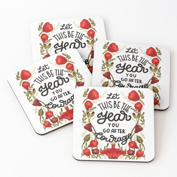 Item preview, Let this be the year you go after courage designed and sold by Gabba Delgado.