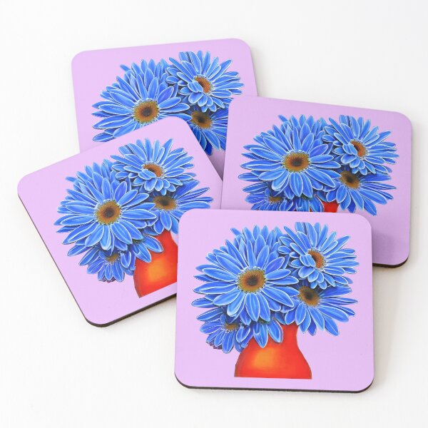 Item preview, Blue gerbera daisy designed and sold by gramizzia.