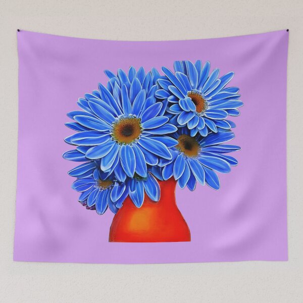 Item preview, Blue gerbera daisy designed and sold by gramizzia.