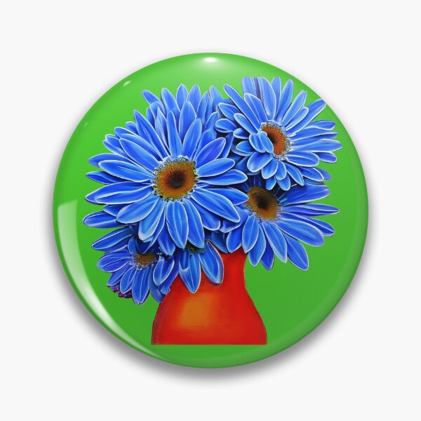 Item preview, Blue gerbera daisy designed and sold by gramizzia.