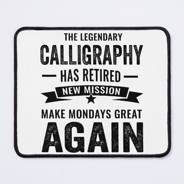 Item preview, Legendary calligraphy Retirement, perfect calligraphy retirement gift idea designed and sold by Dogs Geeky⭐⭐⭐⭐⭐.