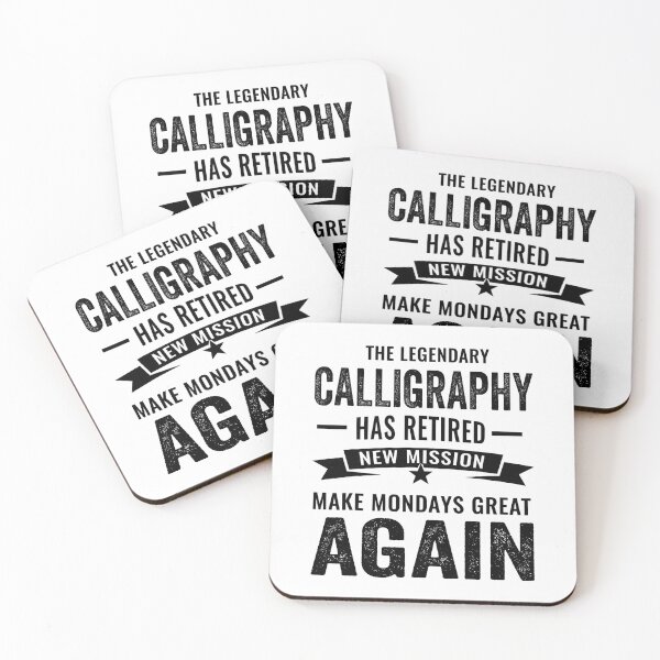 Item preview, Legendary calligraphy Retirement, perfect calligraphy retirement gift idea designed and sold by Dogs Geeky⭐⭐⭐⭐⭐.