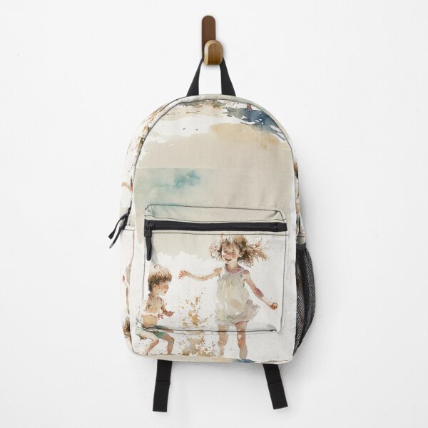 Item preview, Children at the beach Minimalist Art designed and sold by artecomia.