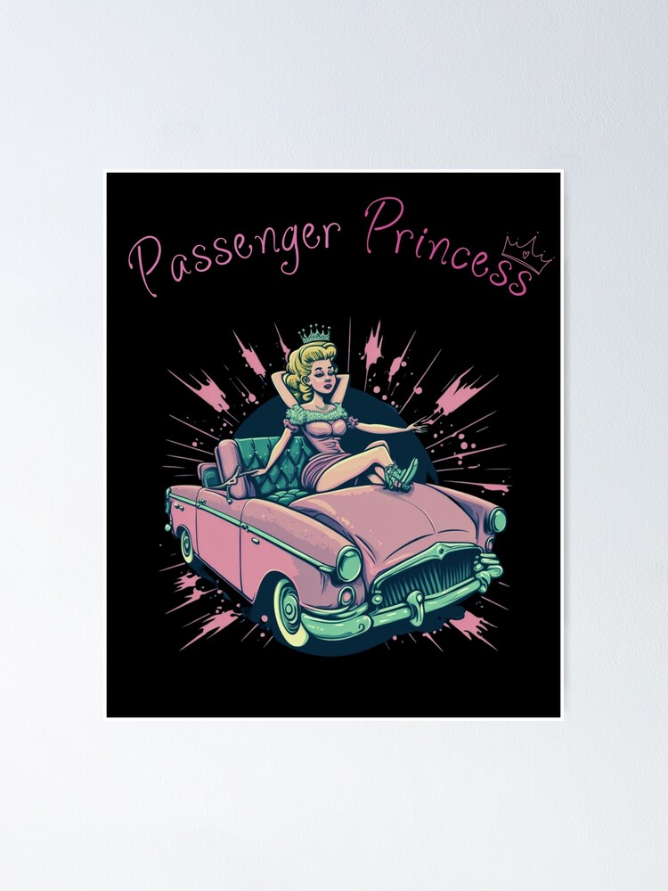 Passenger Princess funny gift Sticker for Sale by Cr4ftyCreations