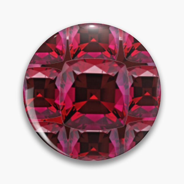 Item preview, RED-ORANGISH GARNET JANUARY BIRTHSTONE GEM ART designed and sold by sharlesart.