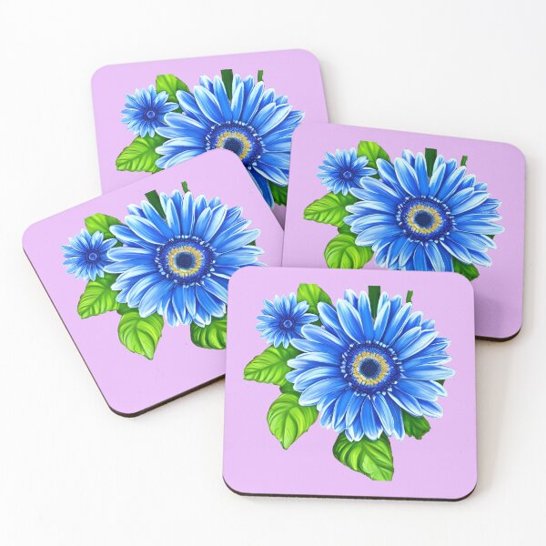 Item preview, Blue gerbera daisy designed and sold by gramizzia.