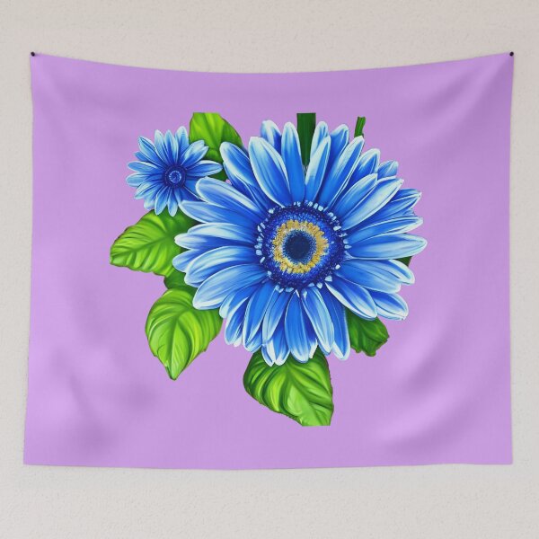 Item preview, Blue gerbera daisy designed and sold by gramizzia.