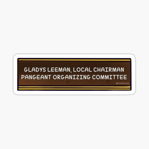 Item preview, Gladys Leeman Name Plate designed and sold by RooBooCo.