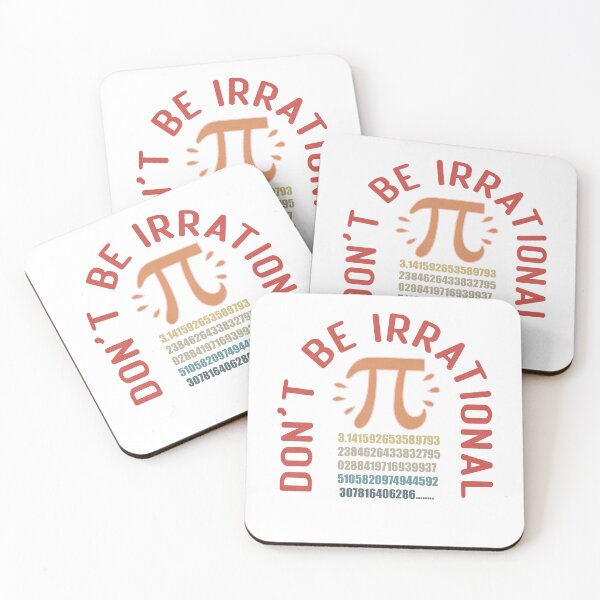 Artikelvorschau, Seien Sie nicht irrationaler Retro-Vintage-Symbol-PU-Tag-Mathe-Lehrer entworfen und verkauft von Quotes ⭐⭐⭐⭐⭐.