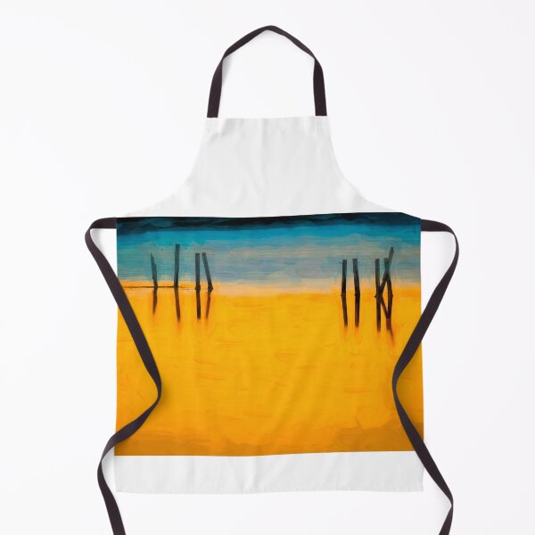 Item preview, BLACK PILINGS ORANGE WATER Abstract X107 designed and sold by RichFrancoCars.
