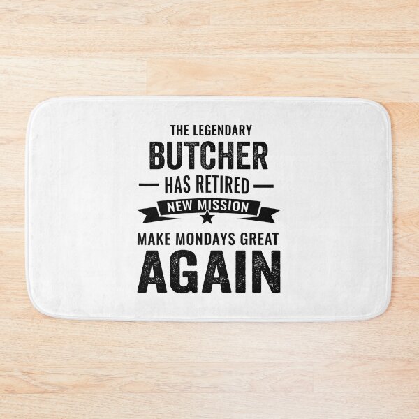 Item preview, butcher perfect retirement gift idea, Retired butcher Funny Saying designed and sold by Dogs Geeky⭐⭐⭐⭐⭐.