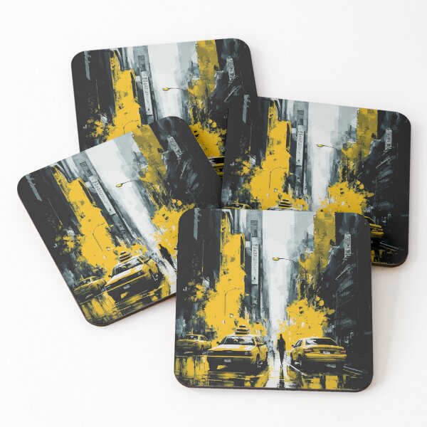 Item preview, New York City cabs abstract designed and sold by brainfartart.