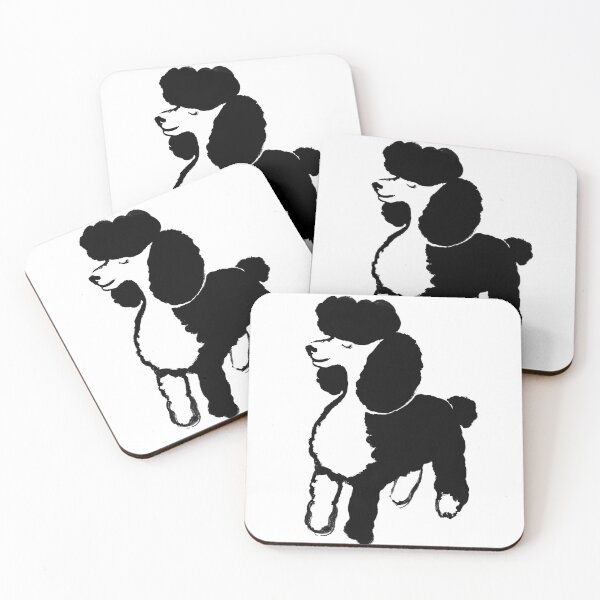 Item preview, Standard Poodle Minimalistic Black and White Design designed and sold by MariaWorkman.