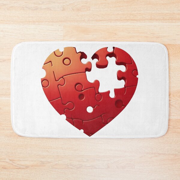 Item preview, Puzzle of Love: A Cartoon Style Heart Depicts the Completeness of Love through Missing Pieces. designed and sold by BotTastic.