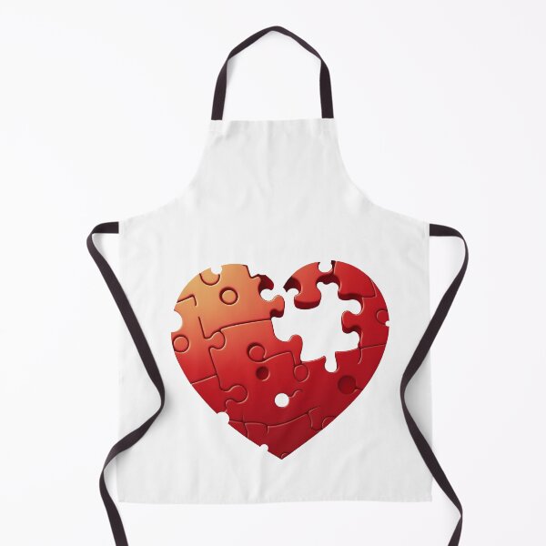 Item preview, Puzzle of Love: A Cartoon Style Heart Depicts the Completeness of Love through Missing Pieces. designed and sold by BotTastic.