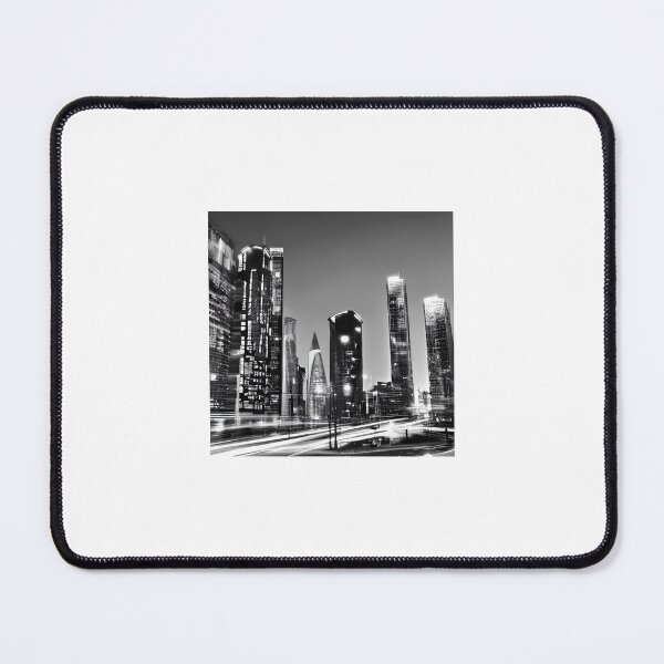 Item preview, Black & White Skyscrapers From a City by Night designed and sold by lautarolobo.