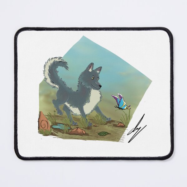 Item preview, Wolfdog and butterfly  designed and sold by ImogenCaptures.