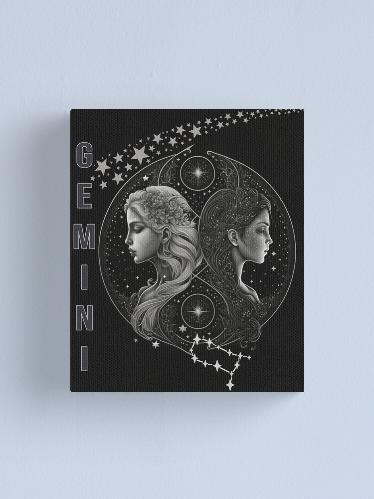 Gemini The Twins Astrological Sun Sign Canvas Print