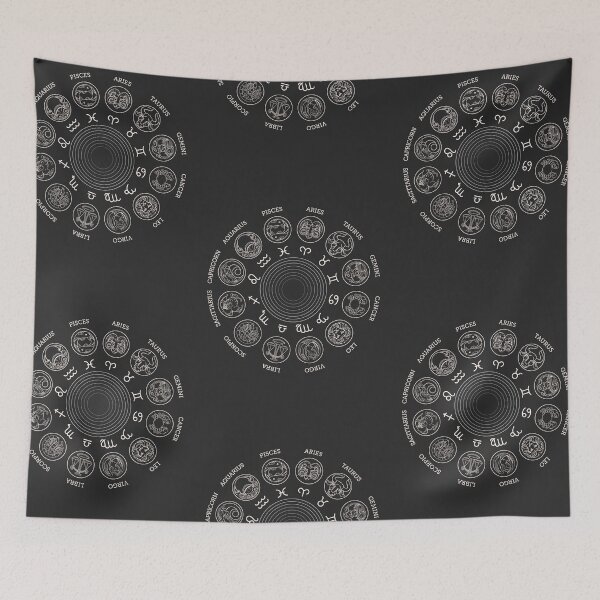 Item preview, 12 sign Astrology Wheel designed and sold by earthandorigin.