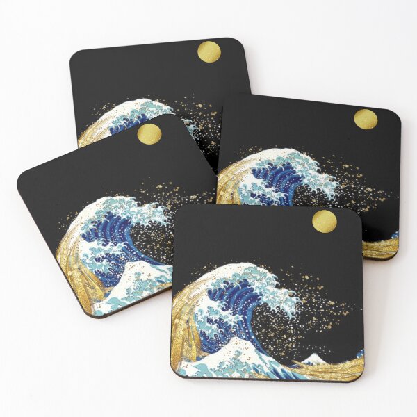Item preview, Abstract Metallic Gold Wave designed and sold by RagWeasel.