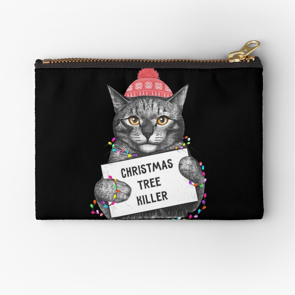 Christmas tree killer Zipper Pouch