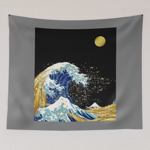 Item preview, Abstract Metallic Gold Wave designed and sold by RagWeasel.