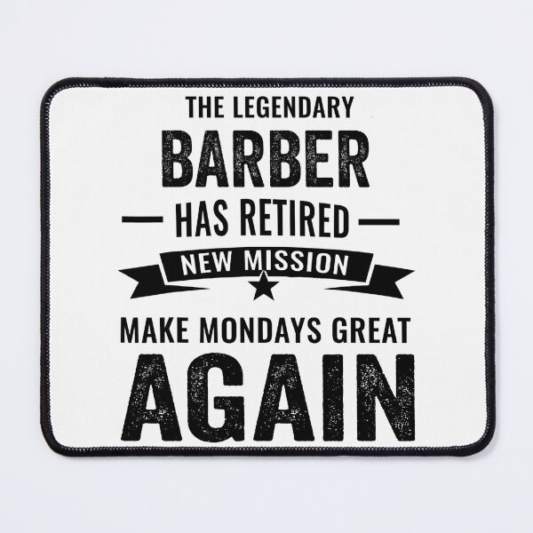 Item preview, barber perfect retirement gift idea, Retired barber Funny Saying designed and sold by Dogs Geeky⭐⭐⭐⭐⭐.