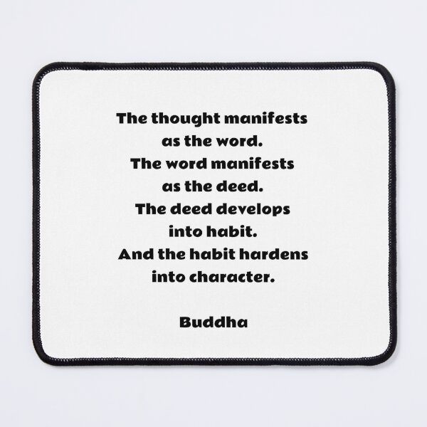 Item preview, The thought manifests as the word - Buddhist quote - Quotes Said By Buddha designed and sold by Inspirationmotivation.