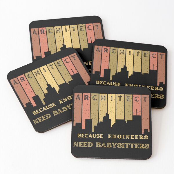 Item preview, Architect Because Engineers Need Babysitters  (retro) designed and sold by Novelty-Shirts.