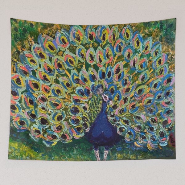 Item preview, Flirtatious Peacock  designed and sold by QueenGeenie1955.