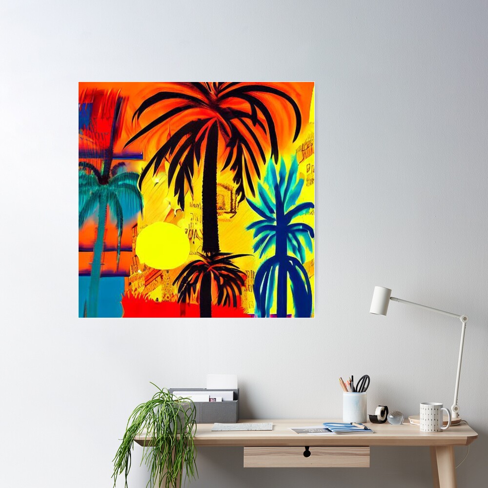 Walls of The Wild Palm Tree Decal Sticker Wall Mural