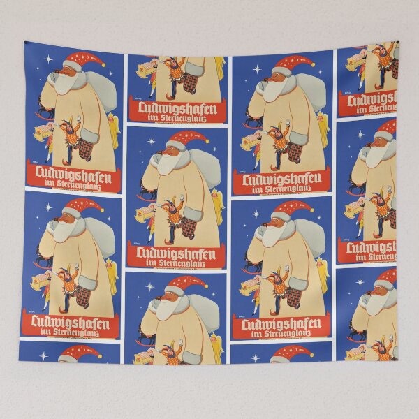 Item preview, 1935 Germany Ludwigshafen Christmas Market Poster designed and sold by retrographics.
