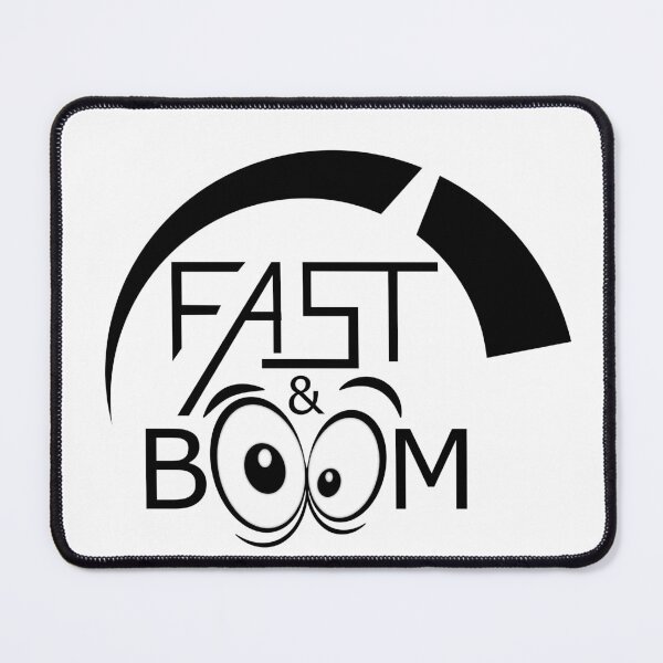 Item preview, fast and boom cool helmet sticker design designed and sold by designsmaster99.