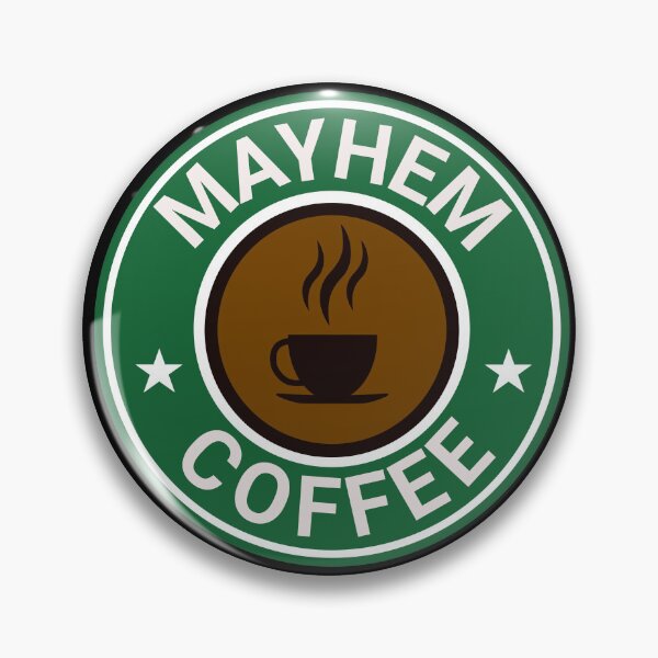 Item preview, Mayhem Coffee Shop & Bakery designed and sold by DreamSwiftly.