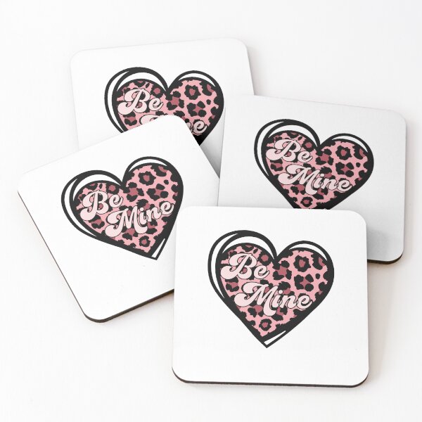 Item preview, Be Mine Pink Leopard Heart designed and sold by HappyLifeCreate.