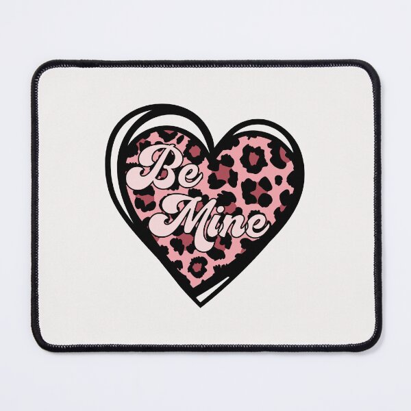 Item preview, Be Mine Pink Leopard Heart designed and sold by HappyLifeCreate.