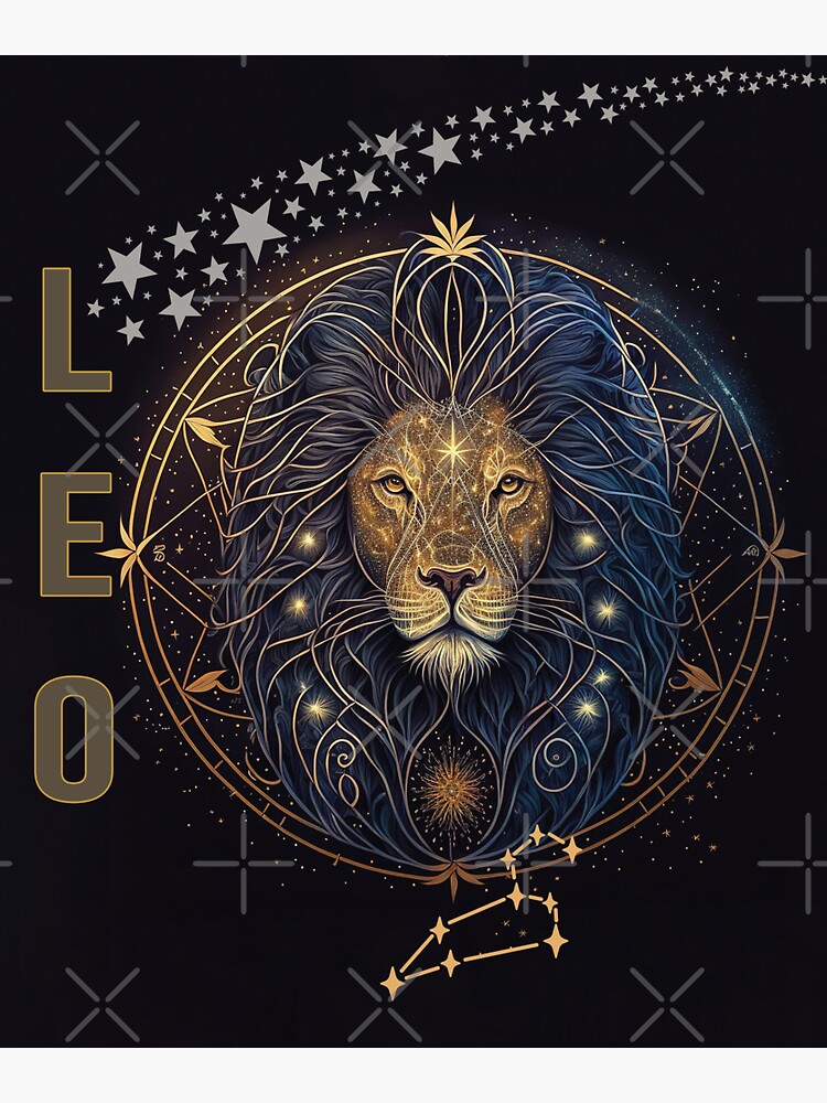 Leo The Lion Astrological Sun Sign Sticker