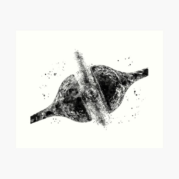 Neuron Synapse Art Print