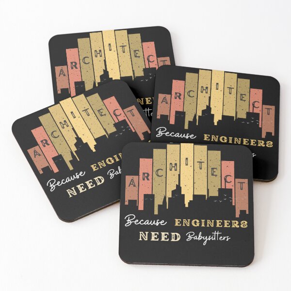 Item preview, Architect Because Engineers Need Babysitters  (retro) designed and sold by Novelty-Shirts.