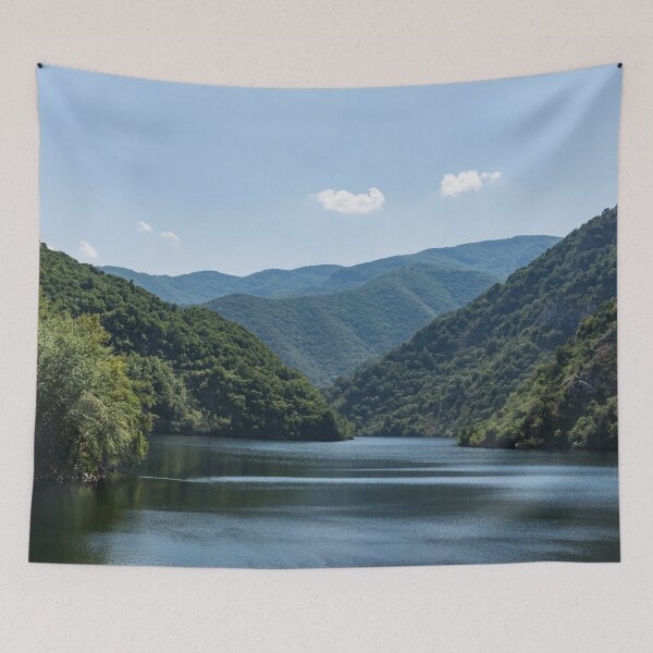 Item preview, Gentle Breeze - Mountain Lake Ruffled by the Wind designed and sold by Georgia Mizuleva.